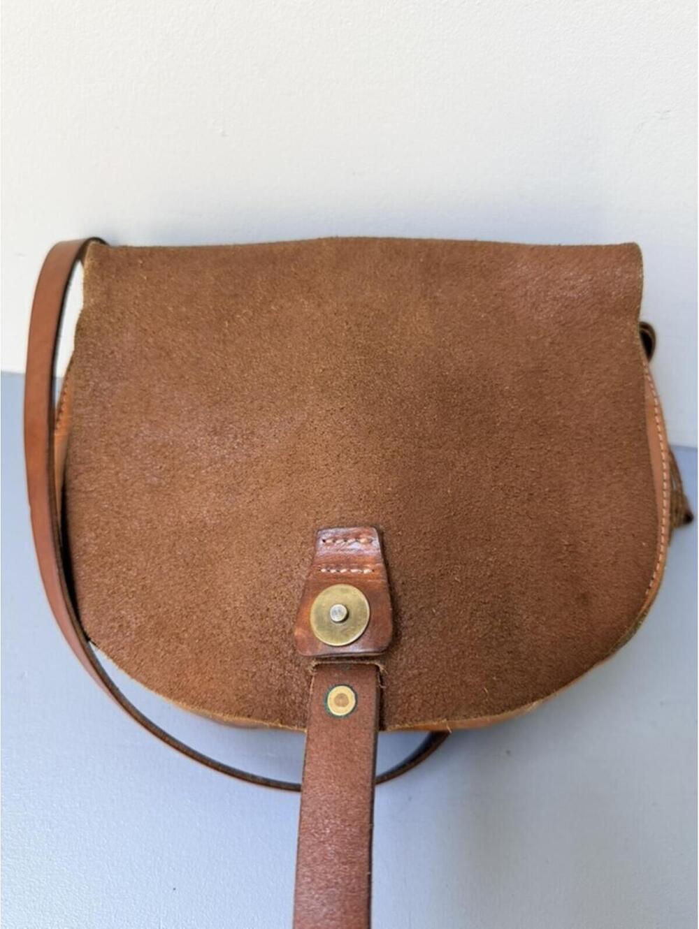 Madewell Cognac Leather Saddle Crossbody Bag - Picture 5 of 9